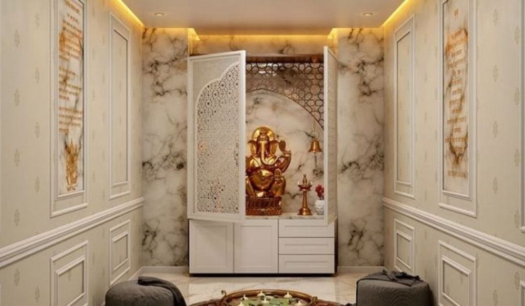 Marble Pooja Room Design