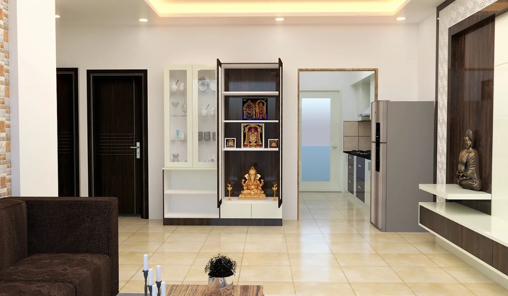 Pooja Room in a Cabinet